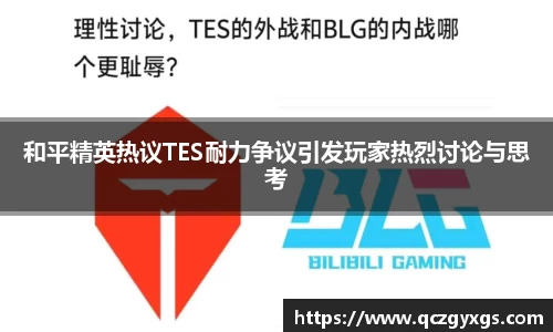 和平精英热议TES耐力争议引发玩家热烈讨论与思考